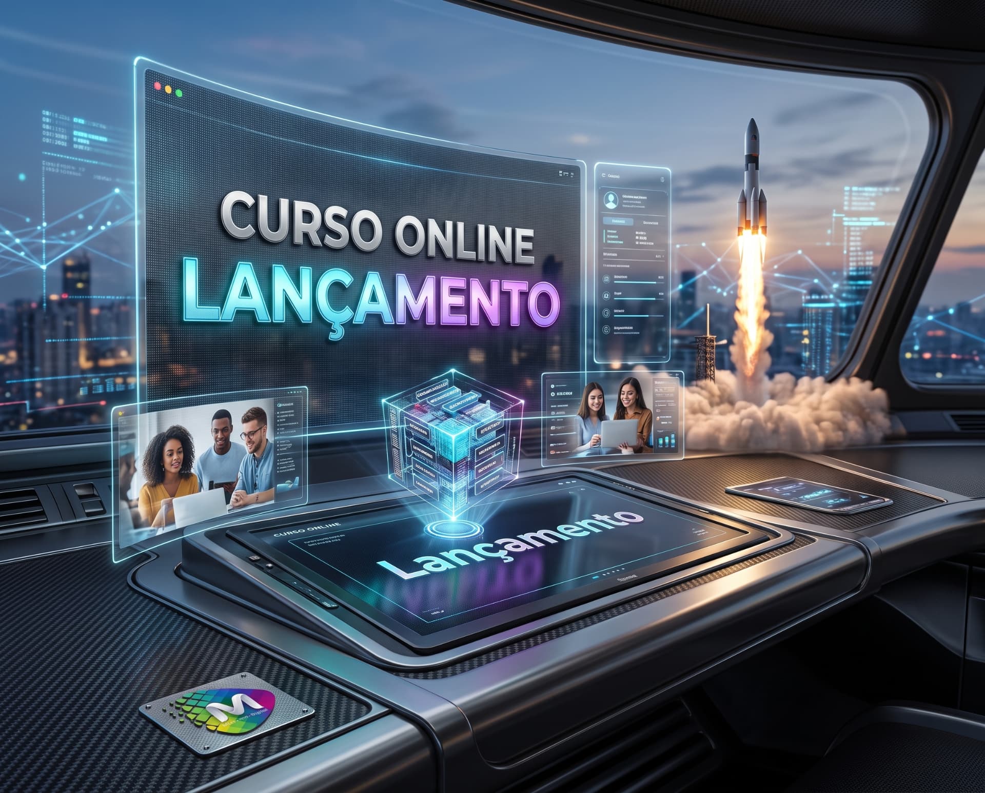 Criativo de lançamento de curso online