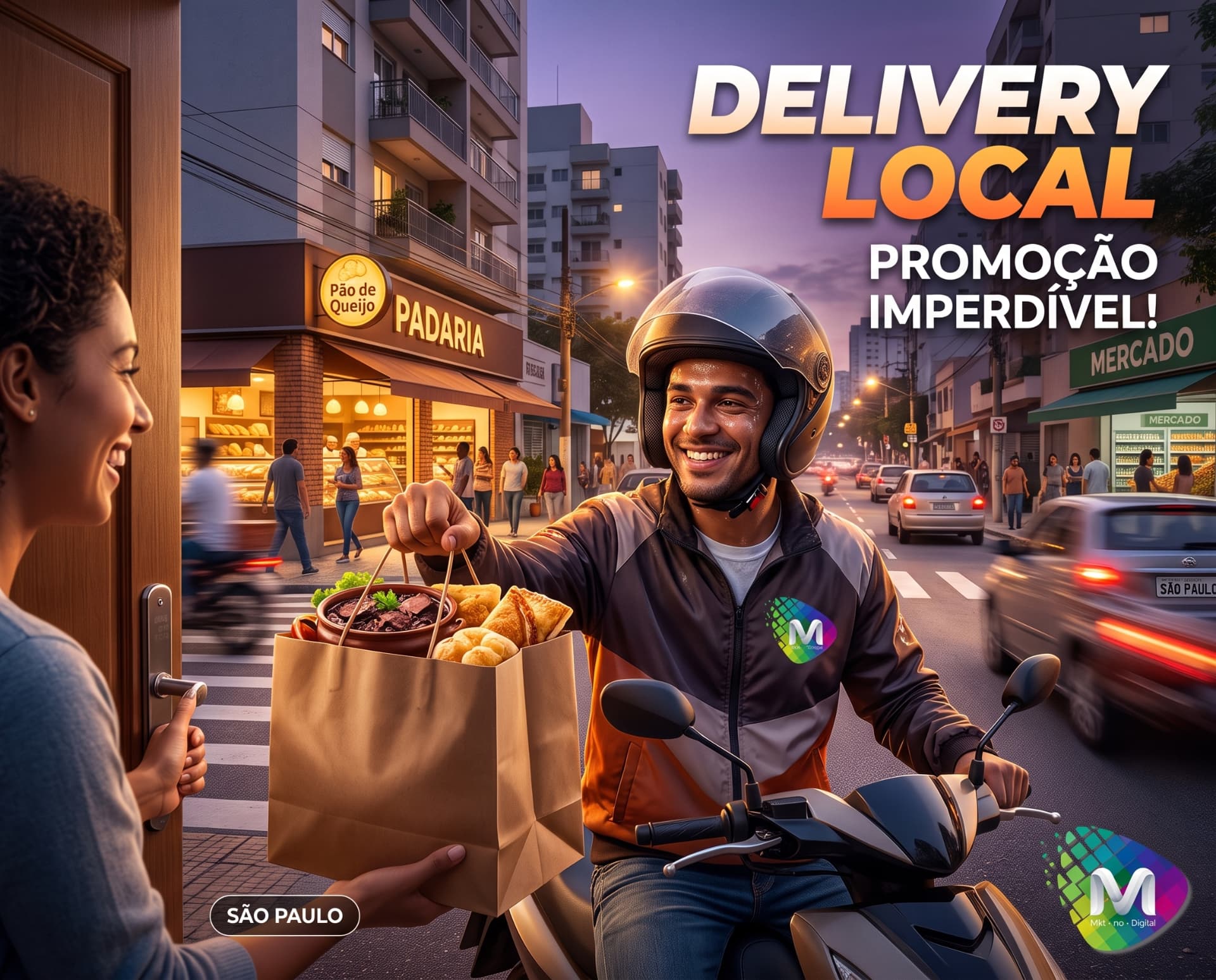 Criativo de delivery para promoção local