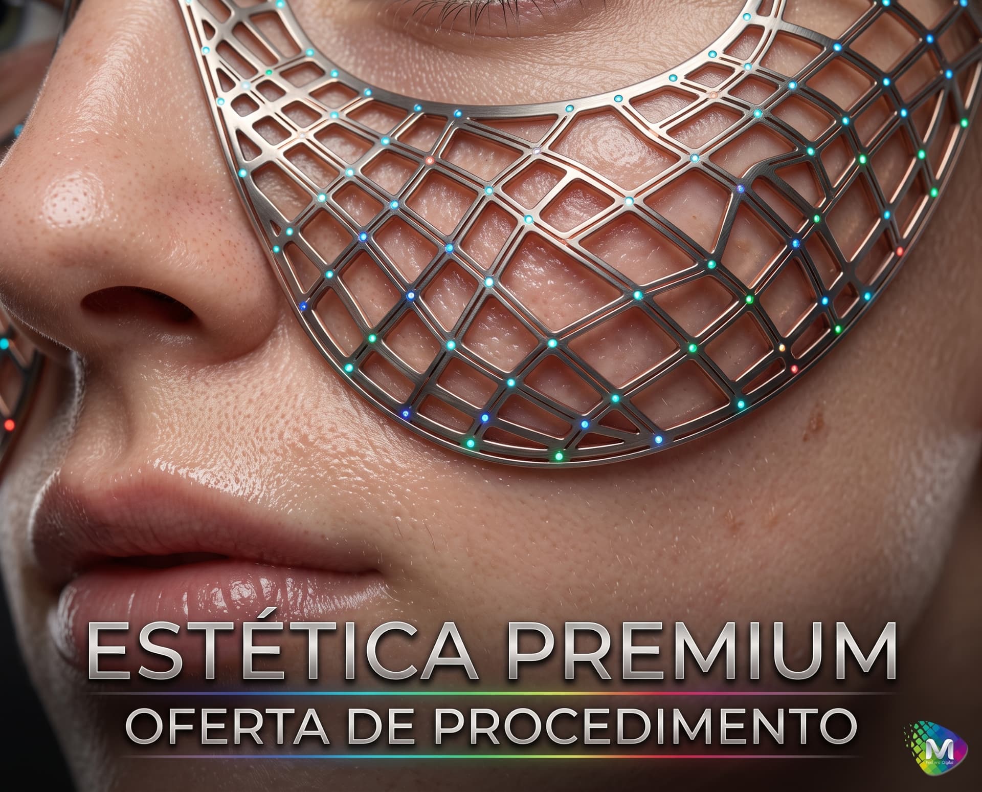 Criativo de estética premium com oferta de procedimento